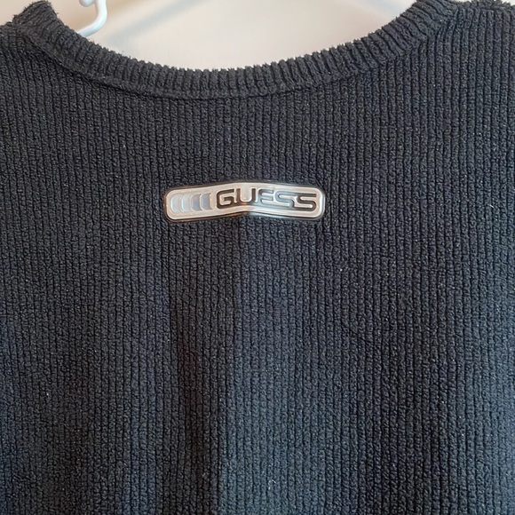Men’s Guess Black Pullover V-Neck Sweater Size XXL - Picture 3 of 6